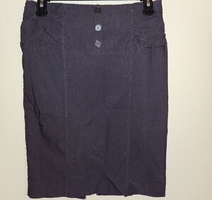 Sensational Chic Women's Dark Purple/Gray Pencil Skirt